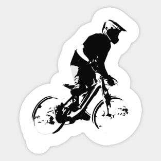 Mountain Biker Racer Sticker